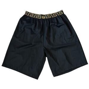Versace Greec Key Men's Black/Gold Swim Shorts Size 5 (32”) IT 1003754 NWT $425